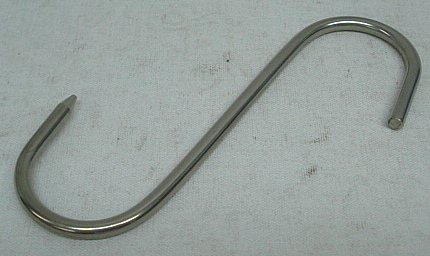S-Haken Edelstahl bis 45 kg - Stärke: 5mm, Länge: 14 cm