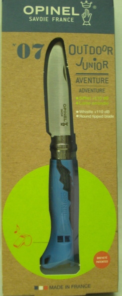 Kindermesser Nr. 7 - 7,5cm Klinge, rostfrei,blau