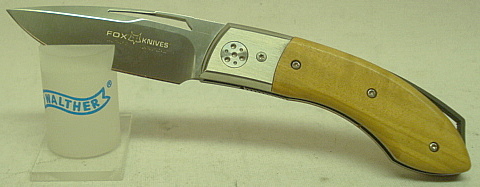 Fox Einhandmesser - N690-Stahl, Lederetui