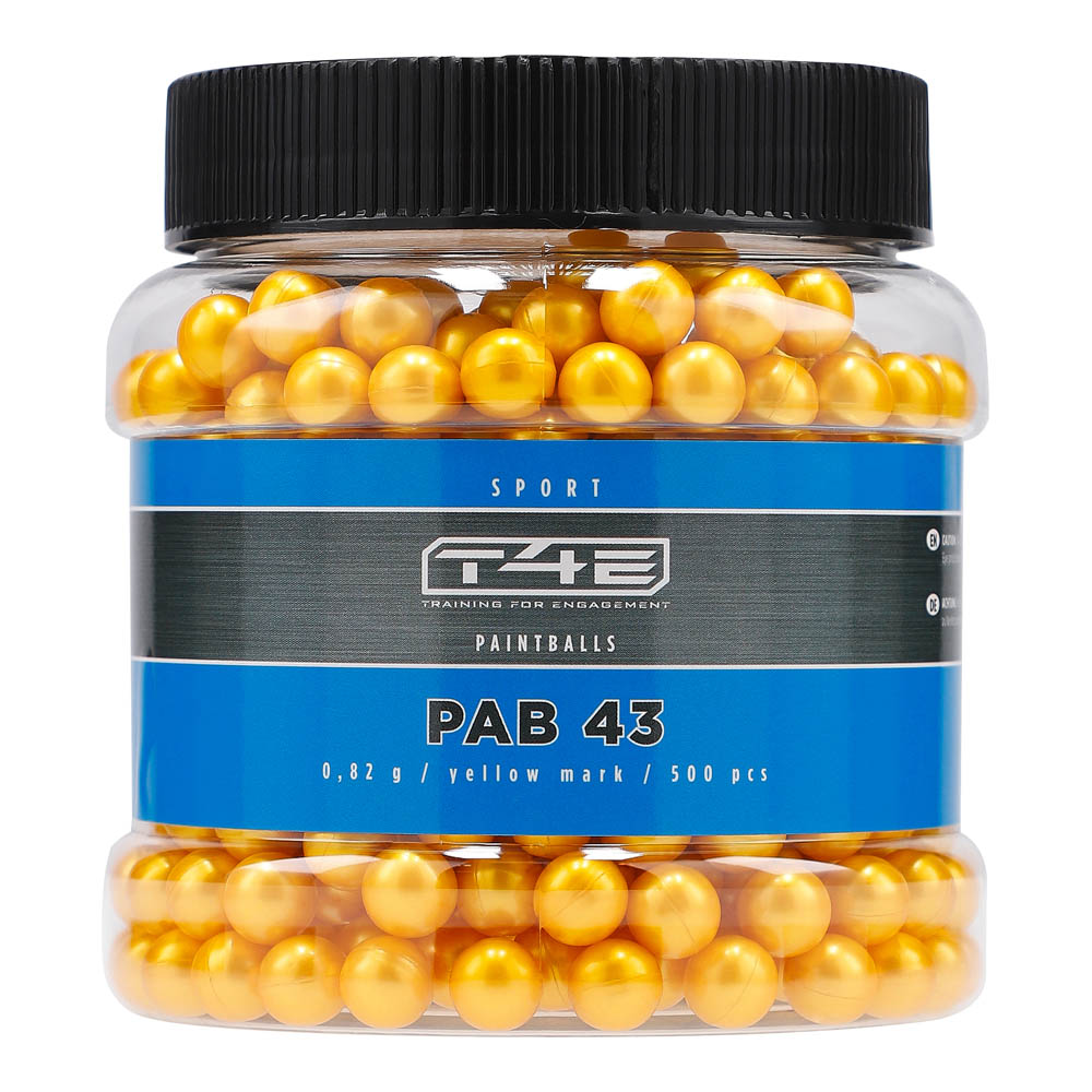 T4E .43 Farbmarkierungskugeln - 0,82g/500stk/gelb
