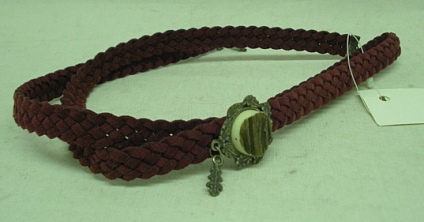 Kordel mit Horn/Eichlaub - rotes Kordelband