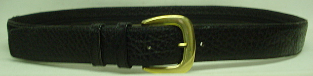 Tresor-Leder 100 cm Länge - schwarz mit RV
