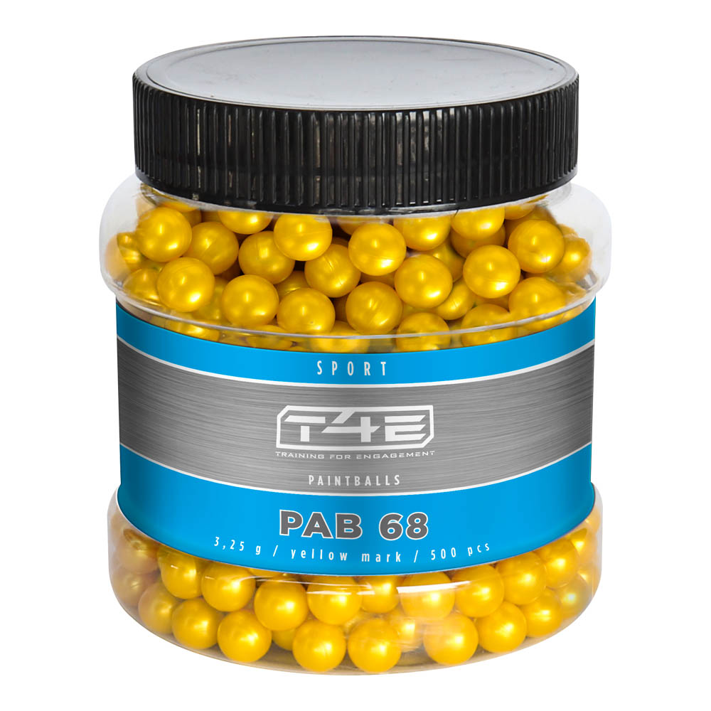 T4E .68 Farbkugeln - 3,25g/500stk/Gelb