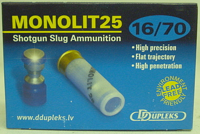 Monolit 25 16/70 Slug - bleifrei, 495gr/32g  (a5)