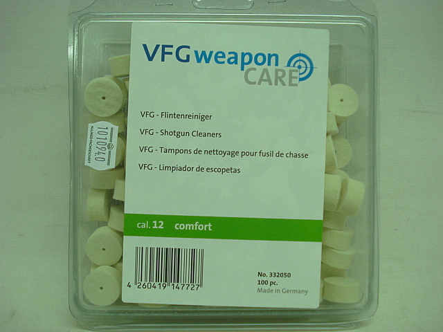 VFG Flintenfilzreiniger Kal.12 - comfort, 100er Werkstattpack