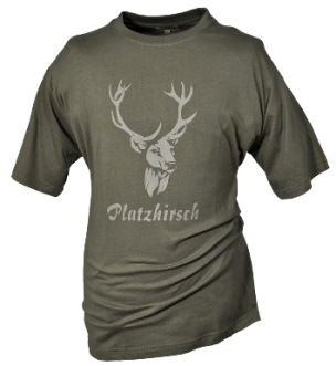 T-Shirt Platzhirsch - Material: 100% Baumwolle