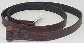 Gewehrriemen Trageriemen mit Knebelverschluss aus Leder Breite 2 cm