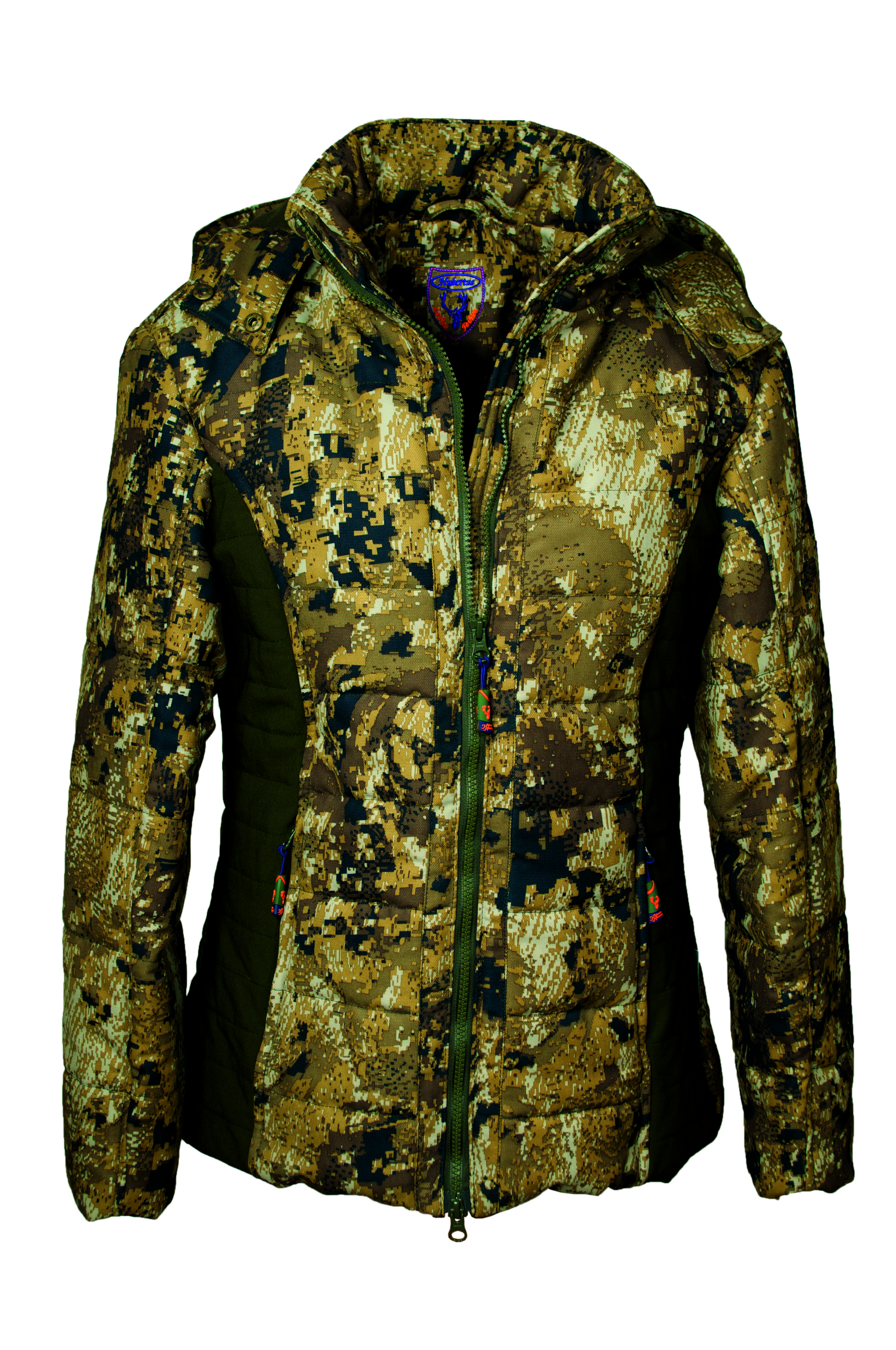 Damen Pixel-Camo-Jacke OS60 - mit Climashieldwatte