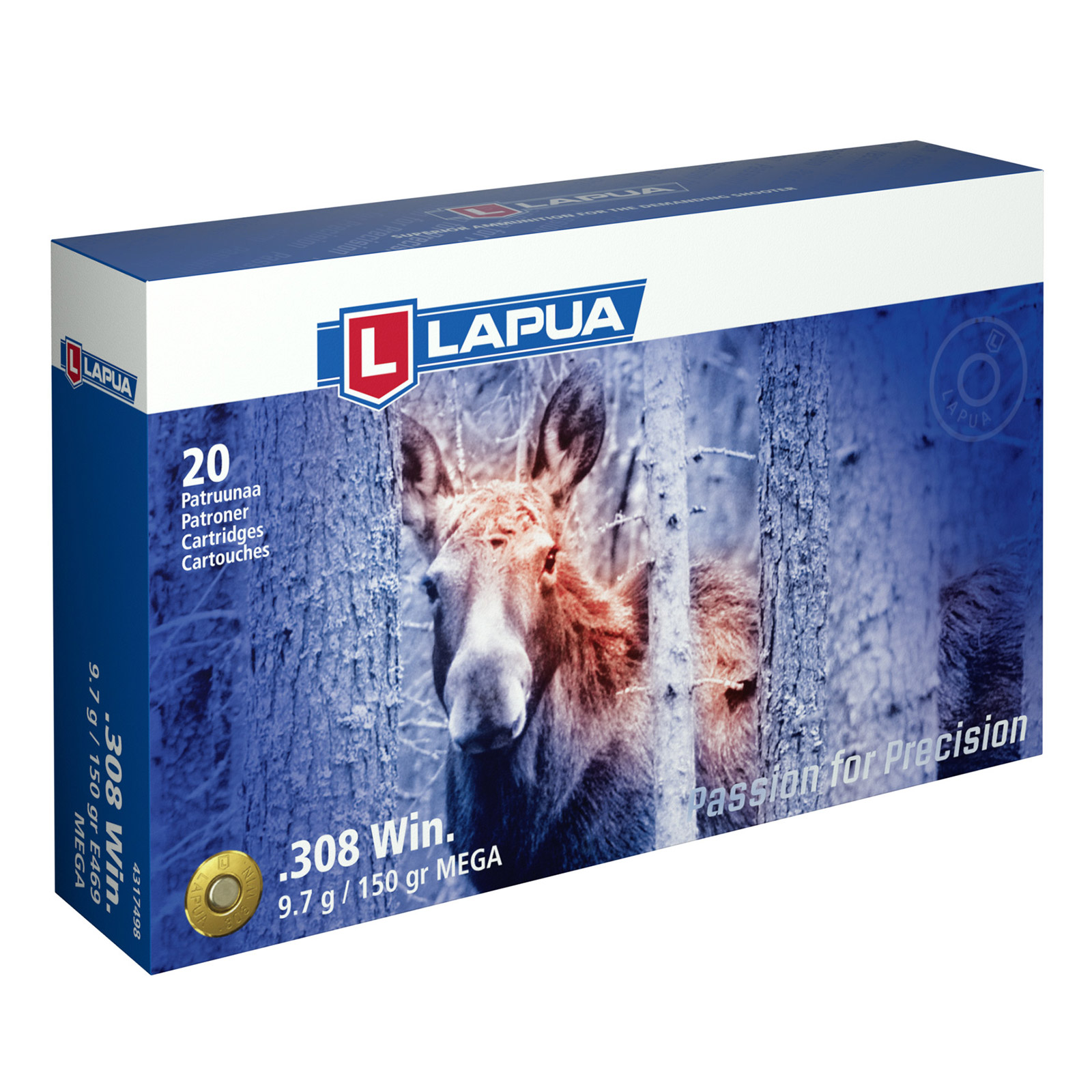 Lapua .308Win. Mega 9,7g/150gr - (a20)