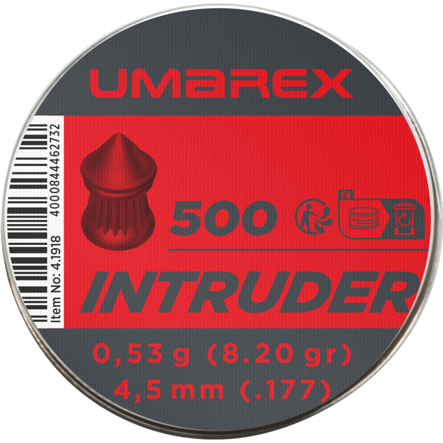 Umarex Intruder Diabolo 4,5 - mm (.177), Spitzkopf, 500 St.