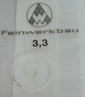Ringkorn 3,3mm - glasklar, klein