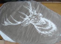 Decke Jacquard Mod.Hirsch - von Ibena