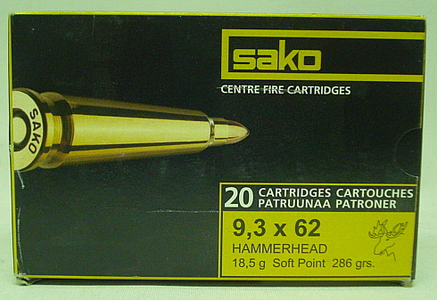 Sako 9,3x62 Hammerhead SP - 18,5g/286gr (a20) #266D#