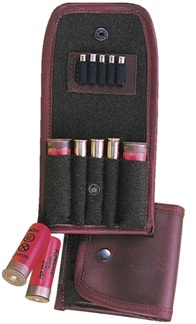 Ledertui für 2Schrote/3Kugeln/ - 5Magnum, innen Loden