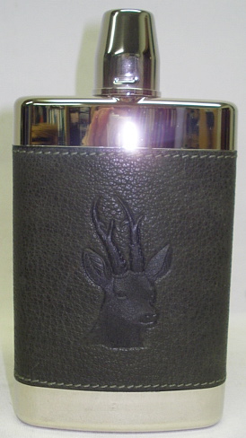 Cognacflasche 250ml - Prägung Rehbock, PVC