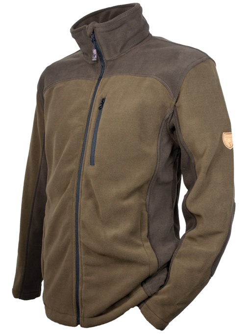 Signal Fleecejacke - orange/grün
