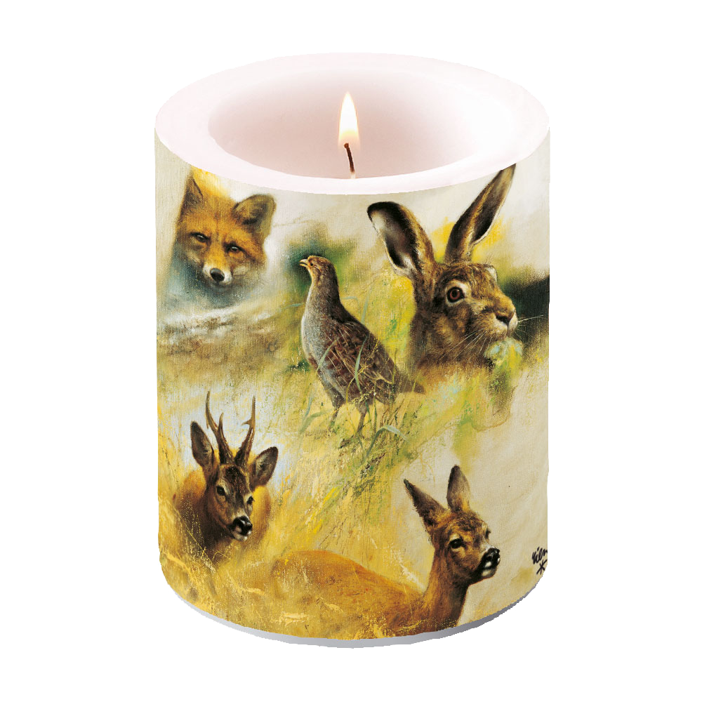 Kerze Animals - Ø 10 cm, 12 cm hoch