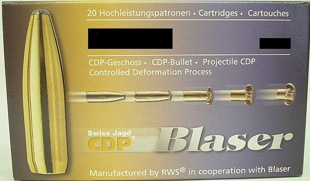 .30R Blaser CDP - 10,7g/165gr (a20)