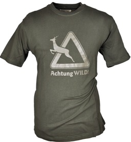 Rundhals Achtung Wild - Material: 100% Baumwolle