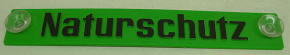 Hinweisschild Naturschutz - Kunststoffschild m. 2 Sauger