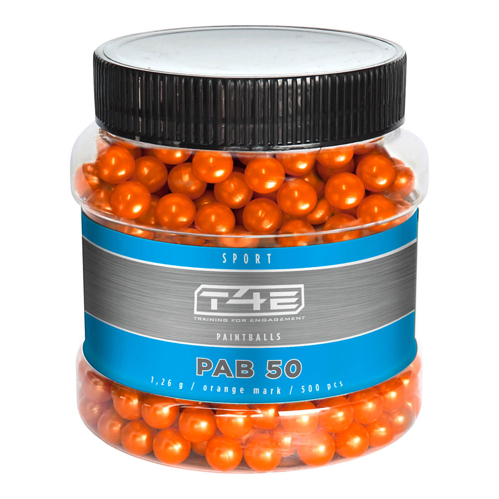 T4E .50 Farbkugeln - 1,26g/500stk/Orange