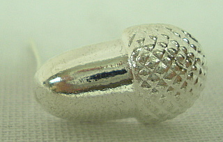 Metalleichel 19x11 mm - ohne Stiel, silberfarbig
