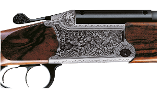 Blaser Bockbüchsflinte 95 Luxus	Arabesken-Gravur	Fuchs mit Ente-Gravur	Rehwild-Gravur	Rotwild-Gravur	Schwarzwild-Gravur