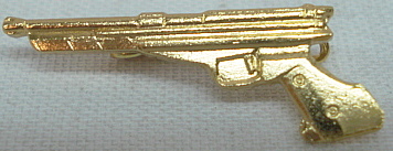 Abzeichen Pistole gold -