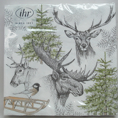 Servietten Winter Wildlife -