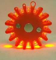 Wildmarkierer und Warnleuchte - 16 rote LED*s,inkl.Batterie