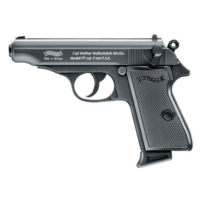 Walther PP 9mm P.A.K. - black, 7 Schuss