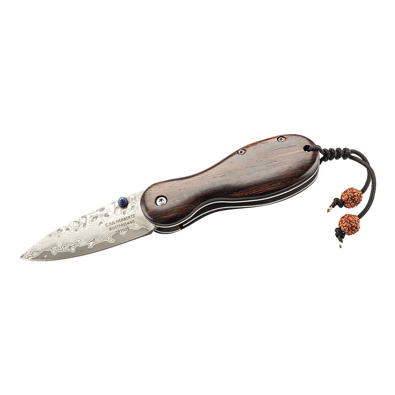 Einhandmesser - 35-lagiger Damast,6,5cm Klinge