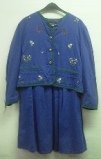 Damen Jeansjacke Blumenmuster -